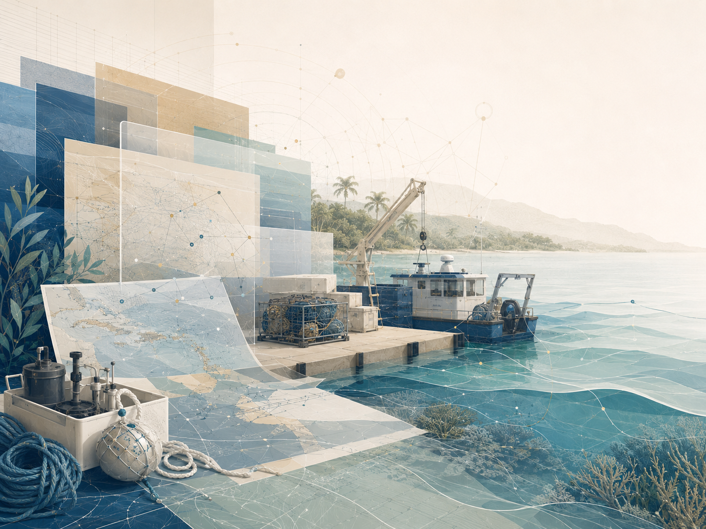 Visual representing Marine Research Operations in the Caribbean